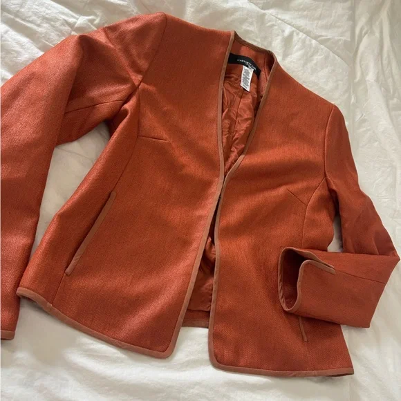 Orange Women's Blazer - Picture 3 of 4